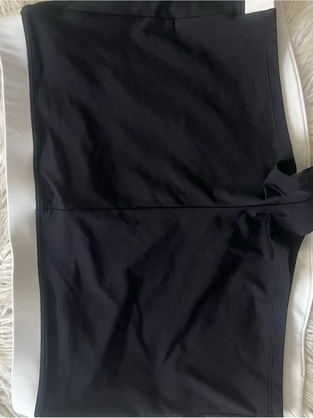 STAUD Black and White Colorblock Midi Skirt - Picture 4 of 5